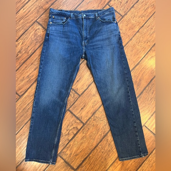 Levis 505 jeans men’s 40x32 Regular Straight Fit blue stretch work comfort - Picture 1 of 11